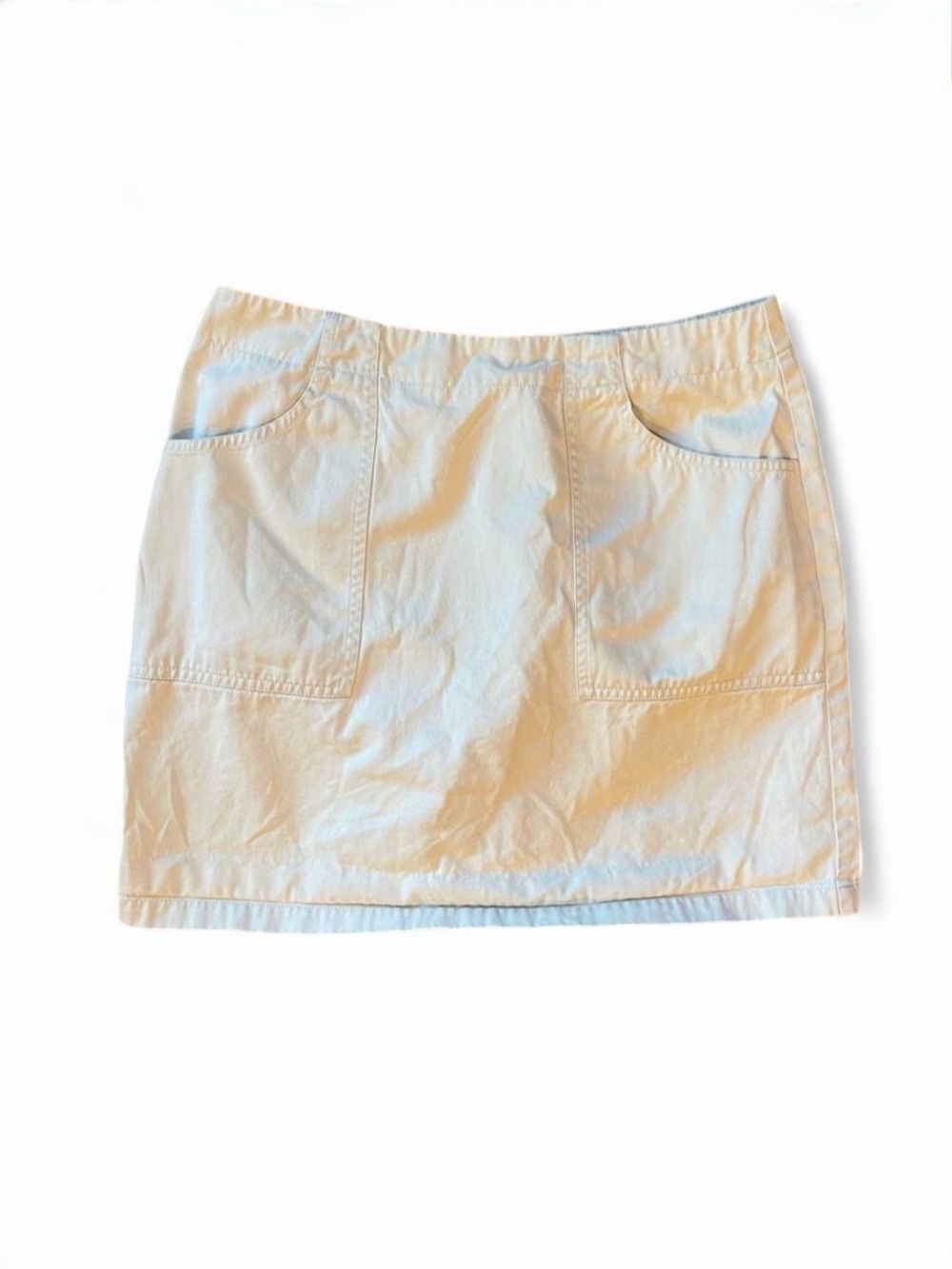 Old Navy Cream Utility Mini Skirt